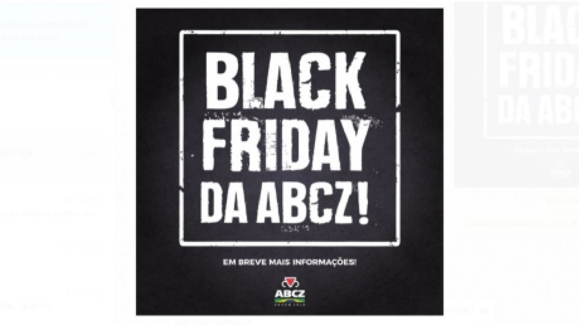 ABCZ anuncia participação na Black Friday