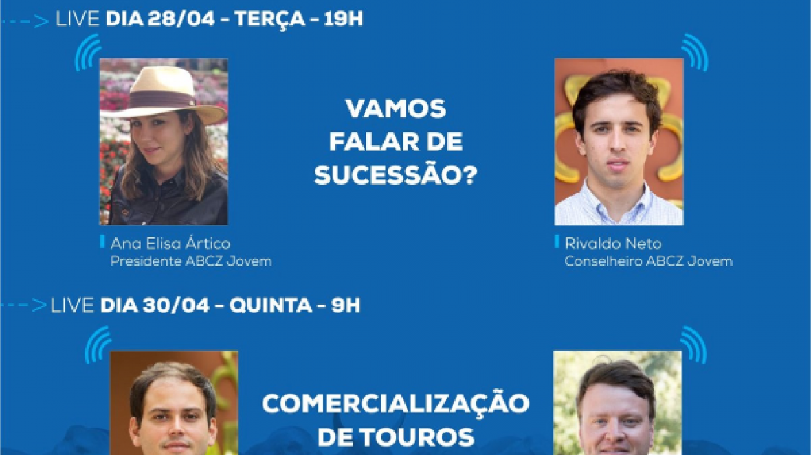 Sucessão familiar e venda online de touros PO são temas de novas lives da ABCZ