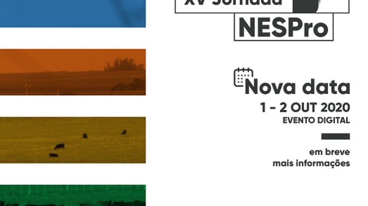 XV Jornada NESPro acontece nos dias 1 e 2 de outubro de 2020
