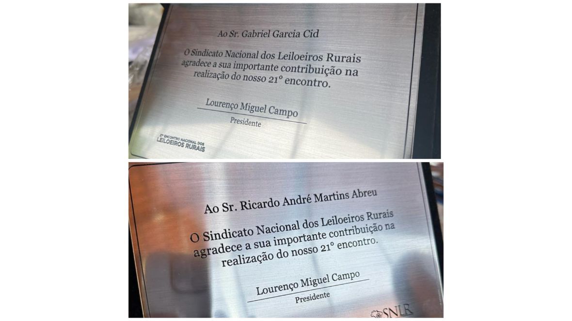 ABCZ recebe homenagens durante 21º Encontro Nacional de Leiloeiros Rurais