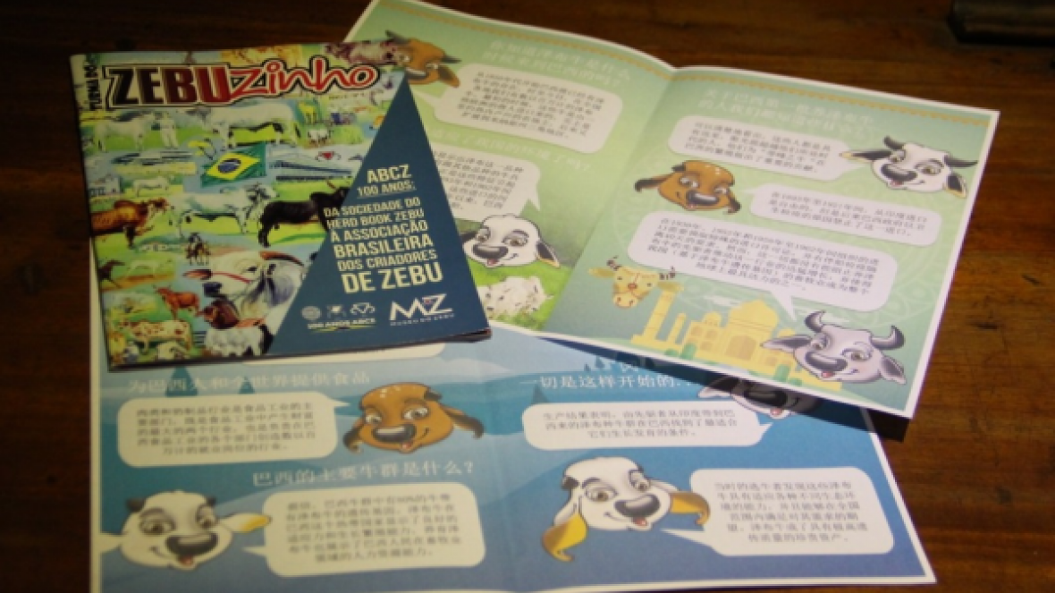 Revista ?Turma do Zebuzinho? ganha tradução em mandarim
