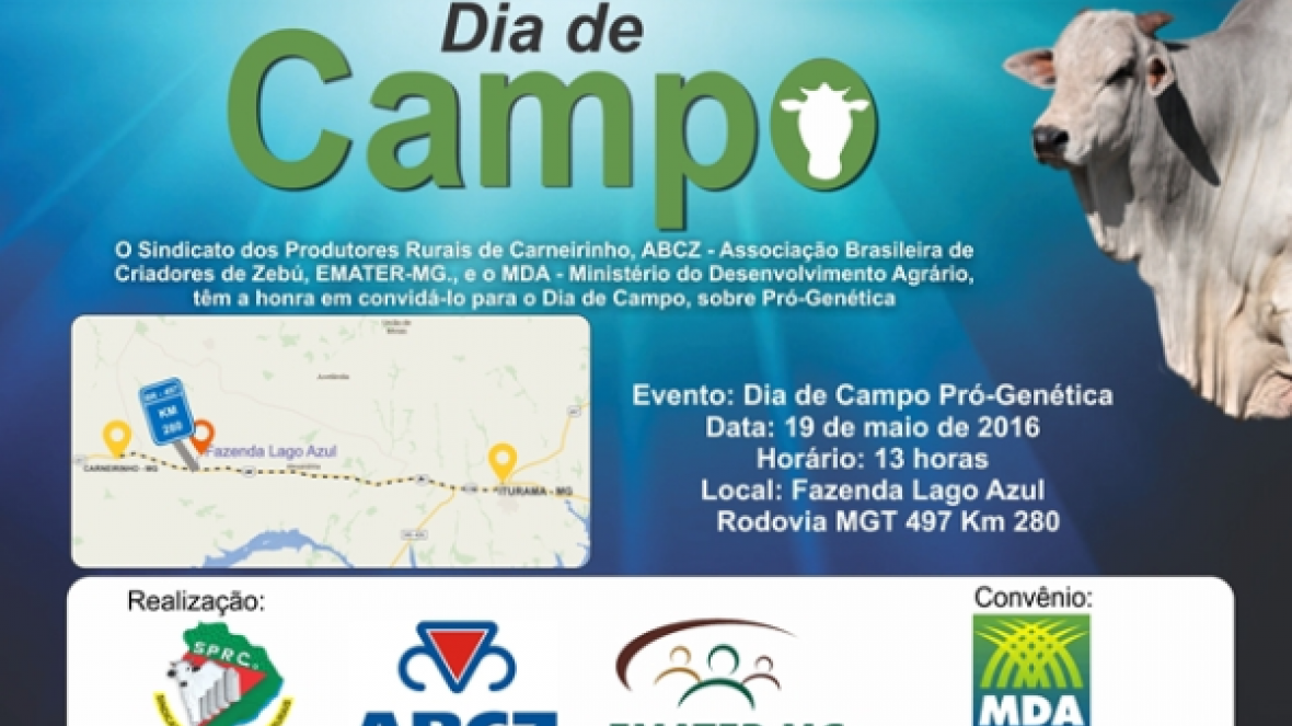 Tem Dia de Campo do Pró-Genética em Carneirinho, MG