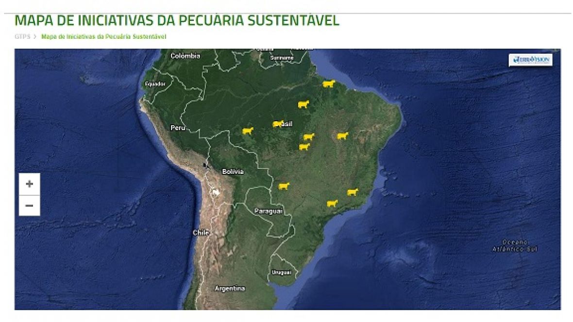 Mapa online destaca iniciativas sustentáveis na pecuária brasileira