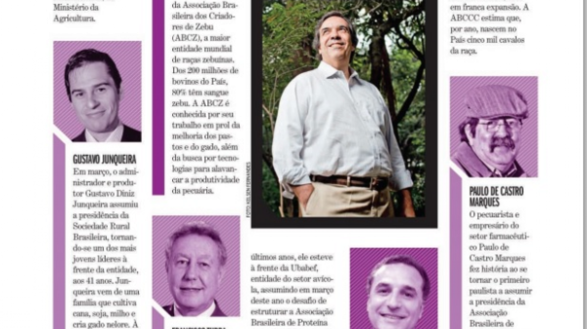 Presidente e vice da ABCZ estão entre os 100 mais influentes do agronegócio