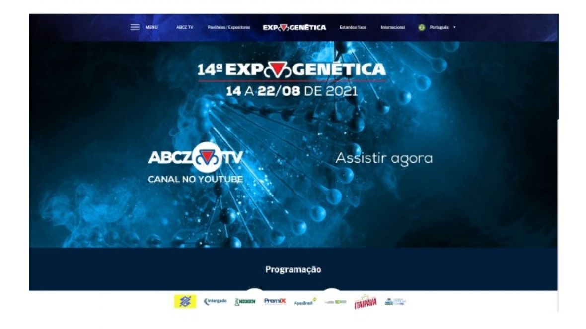Hotsite oficial da ExpoGenética já soma mais de 11 mil visualizações