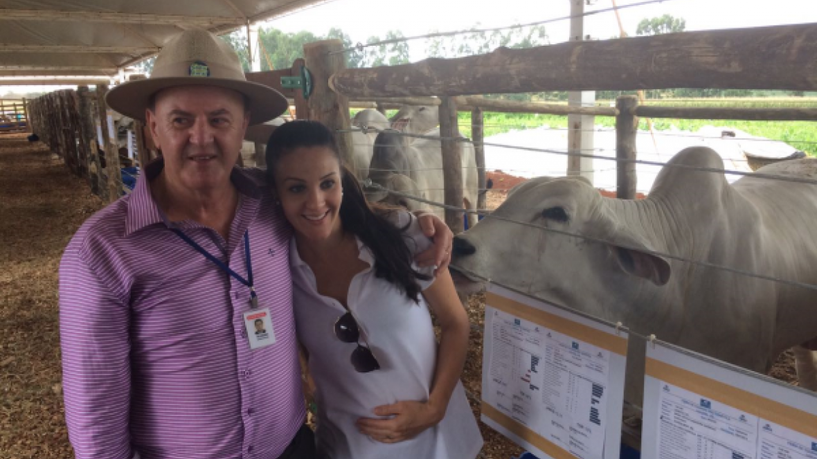 Estimulando o futuro do neto, diretor da Coopavel compra touro em Feira do Pró-Genética