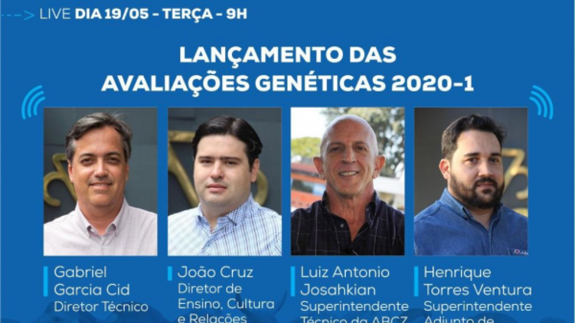 Lançamento das ?Avaliações Genéticas 2020-1? será tema de live da ABCZ nesta terça (19)