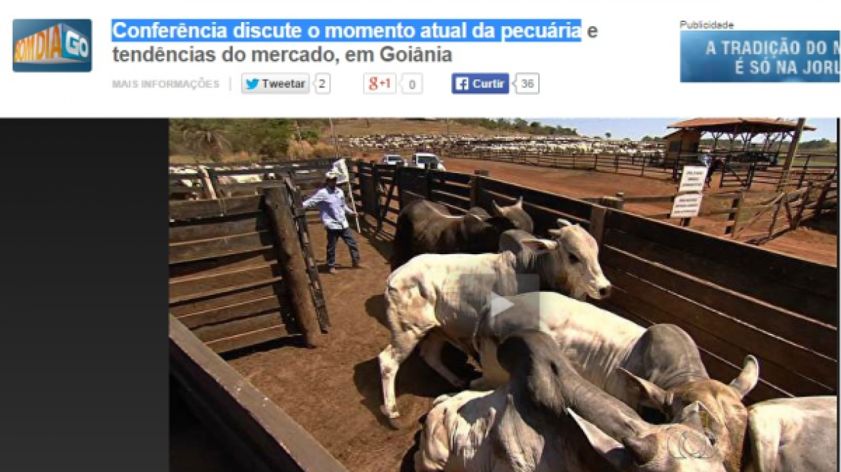 Conferência discute o momento atual da pecuária - Assista ao vídeo