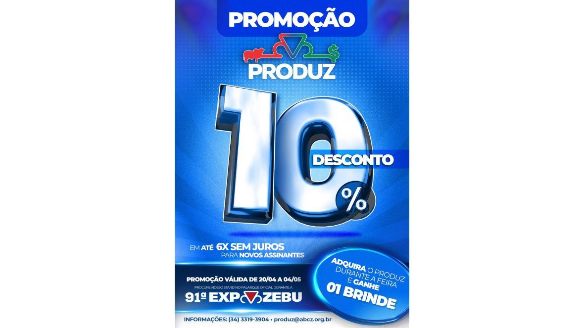 Produz amplia funcionalidades e terá condições exclusivas durante a 91ª ExpoZebu