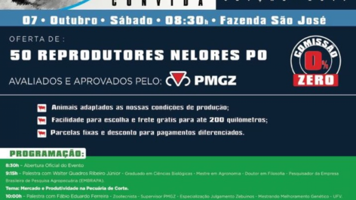 ?Shopping Nelore? vai oferecer 50 reprodutores amanhã (07)