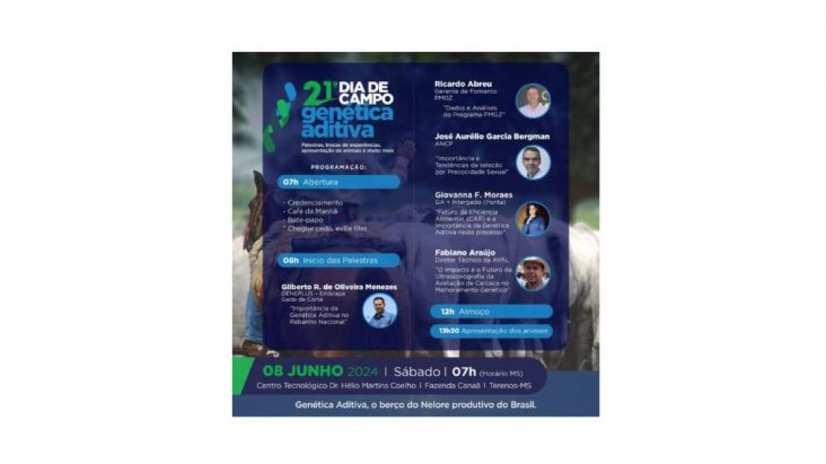 ABCZ participará do 21º Dia de Campo Genética Aditiva neste sábado