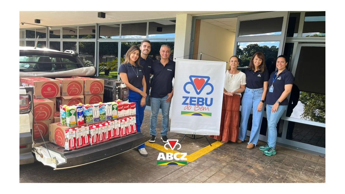 Zebu do Bem recebe doação de leite do Sicoob Uberaba