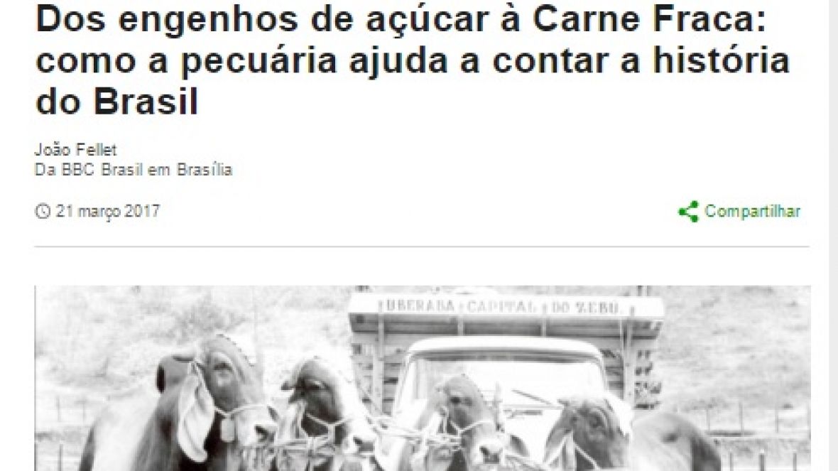 CRPB-Z e Museu do Zebu são destaque na BBC Brasil