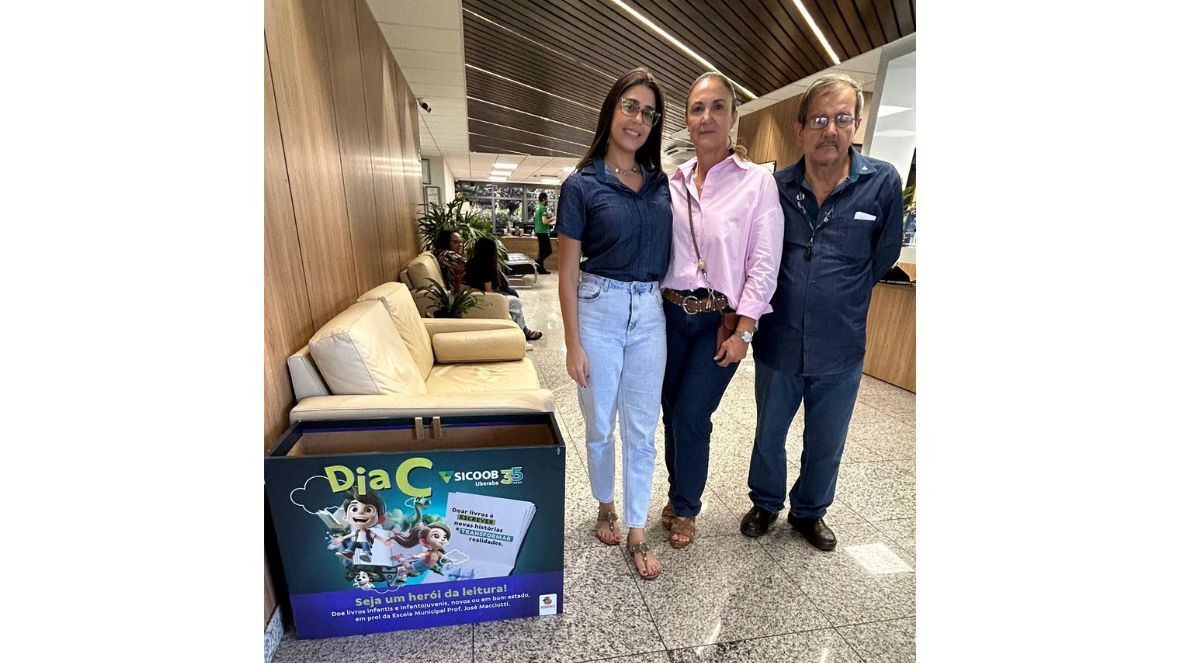 Zebu do Bem: ABCZ participa do Dia C, campanha de doação de livros do Sicoob Uberaba