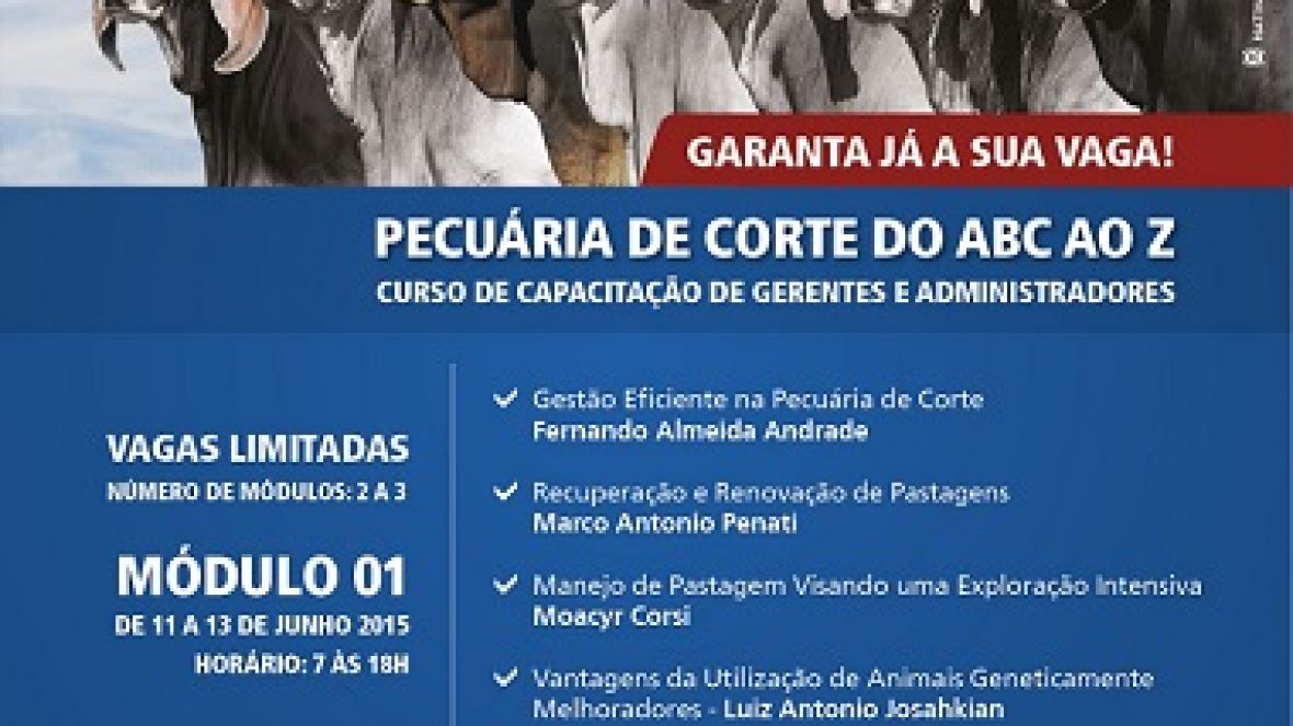 ABCZ promove curso para capacitação de funcionários da pecuária de corte