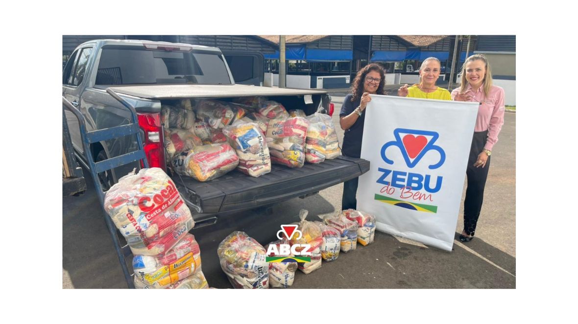 Zebu do Bem recebe doação de 50 cestas básicas arrecadadas pelo projeto EmpreenDelas