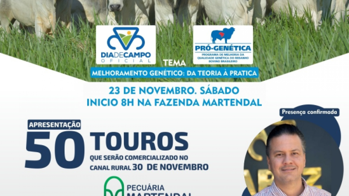 ?15º Encontro Técnico Pecuária Martendal? será realizado no próximo sábado (23)
