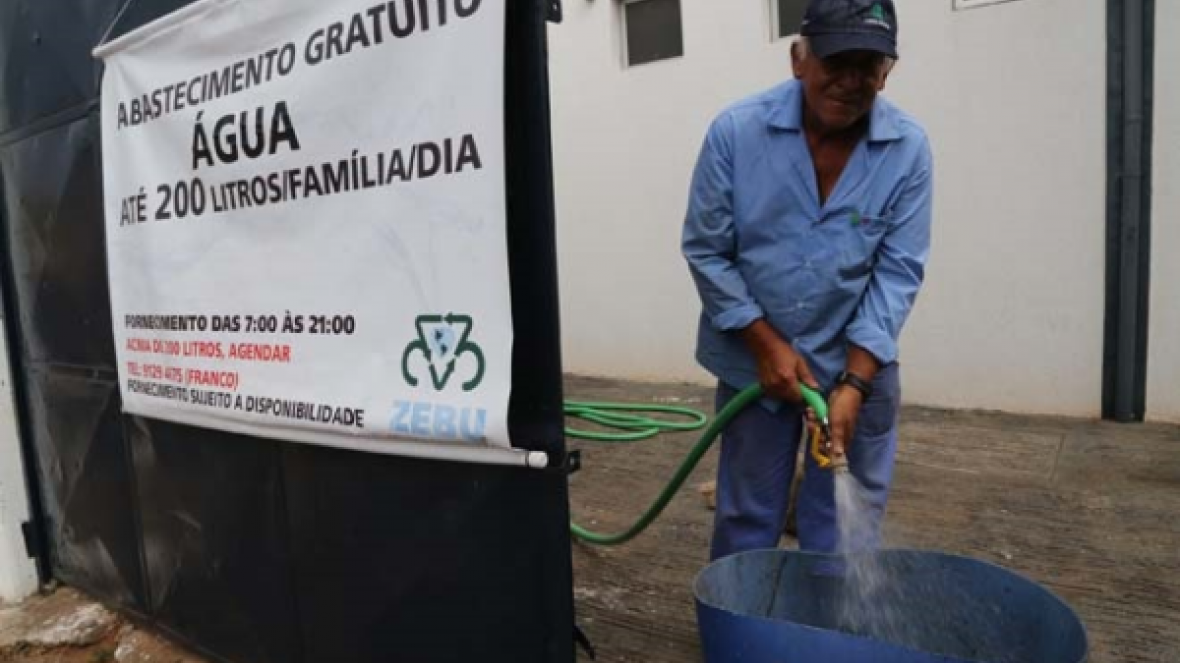 Doação de água na ABCZ ultrapassa 30 milhões de litros