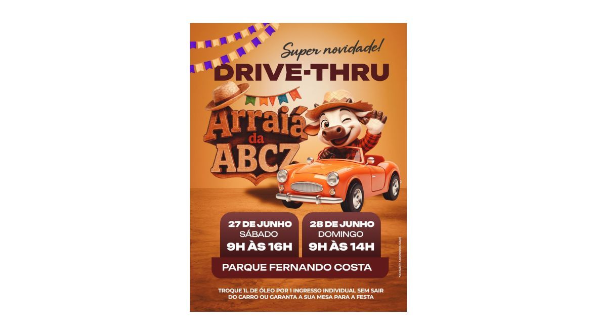 Compre sem sair do carro: Arraiá da ABCZ terá drive-thru de vendas, neste fim de semana 