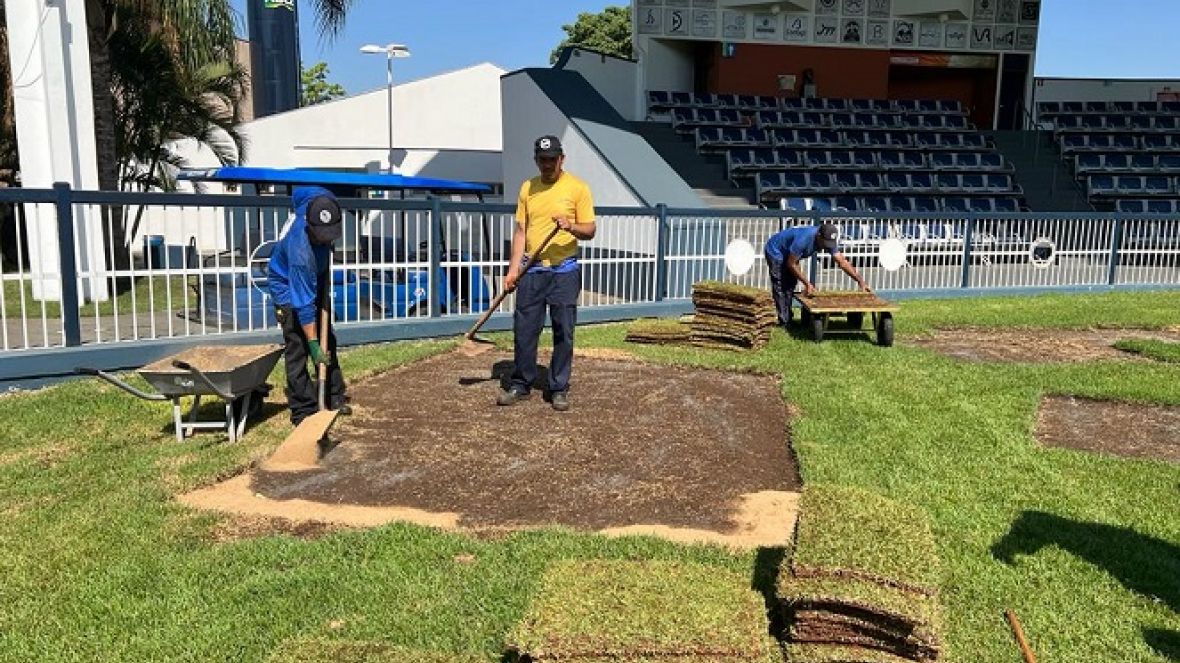 ABCZ realiza reforma do gramado do Recinto de Avaliação das Raças Zebuínas