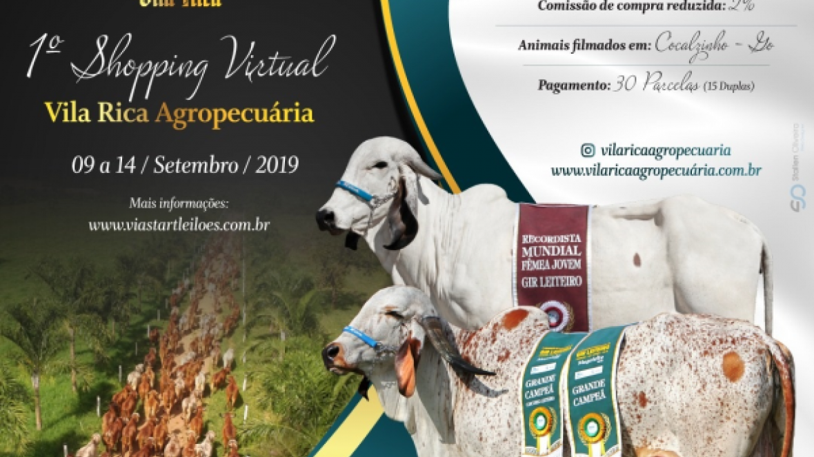 ?1º Shopping Virtual Vila Rica Agropecuária? começa na próxima segunda (09)