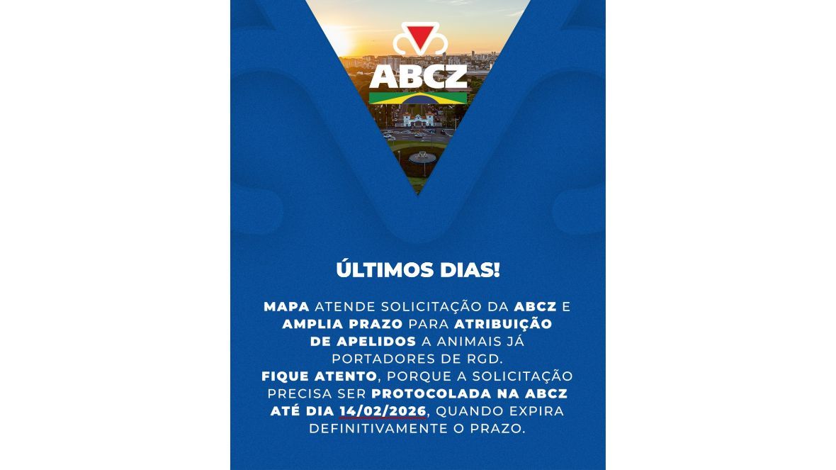 Prazo para inclusão de apelidos em animais com RGD entra na reta final