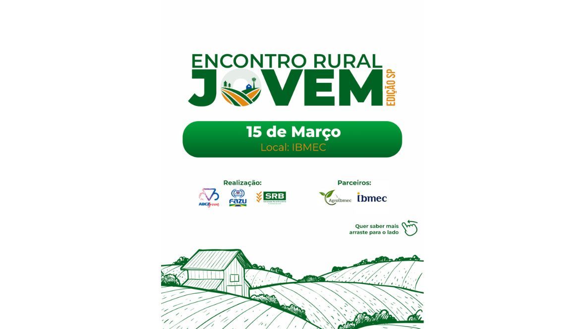 Próximo Encontro Rural Jovem será realizado em São Paulo, no dia 15 de março