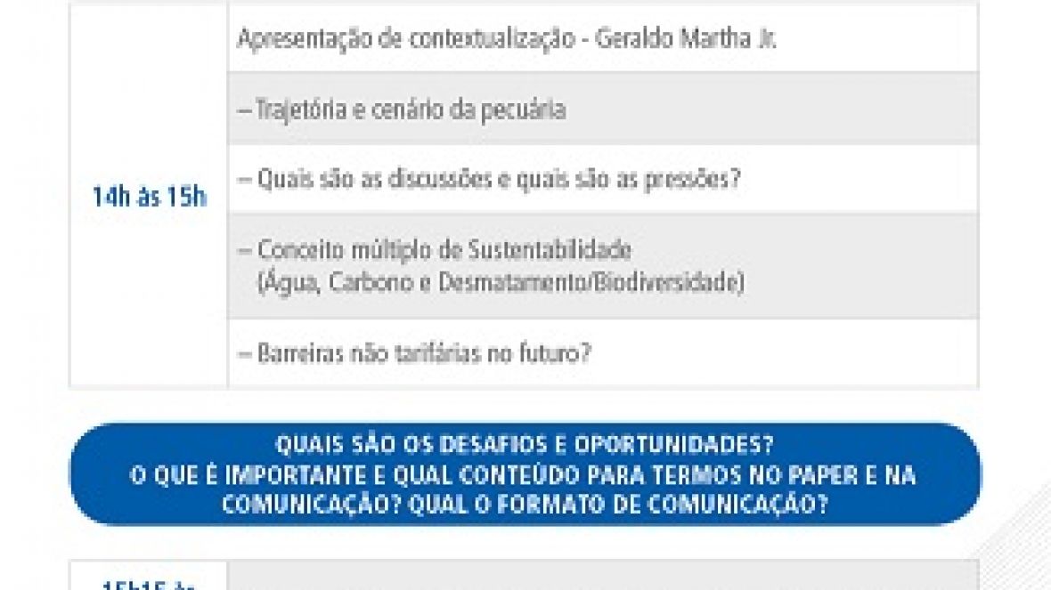 Workshop Pecuária Sustentável acontece amanhã