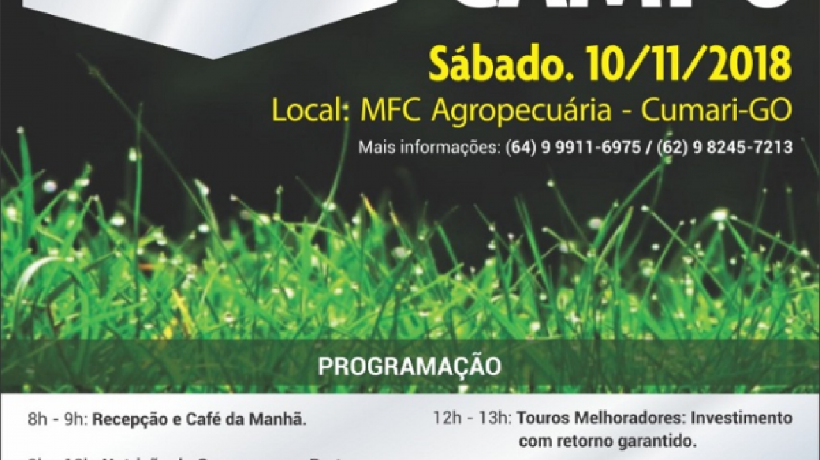 Dia de campo movimenta Cumari (GO) neste sábado (10)