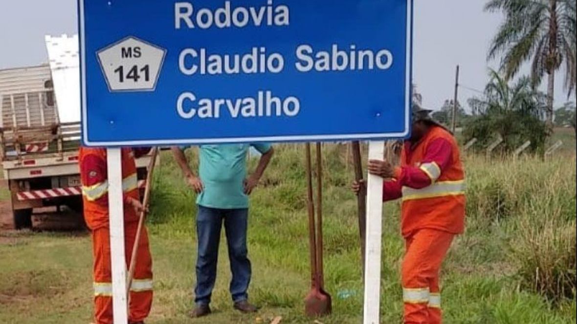 Pecuarista Cláudio Sabino Carvalho é homenageado com nome de rodovia