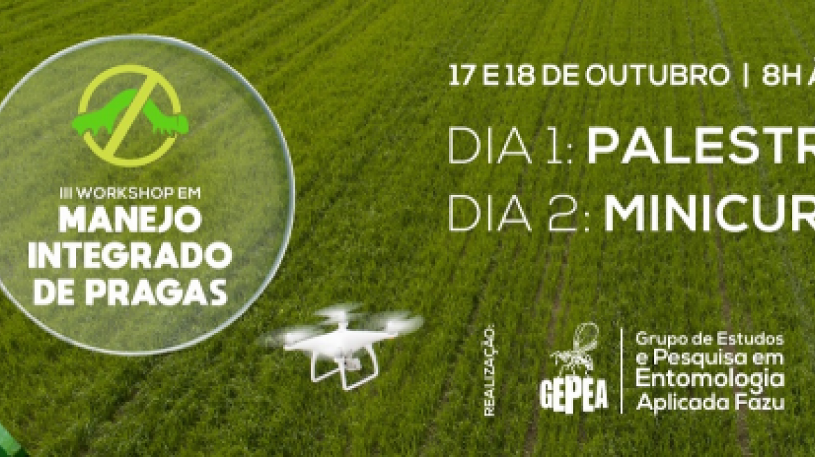 3º Workshop em Manejo Integrado de Pragas da Fazu contará com palestras e minicursos