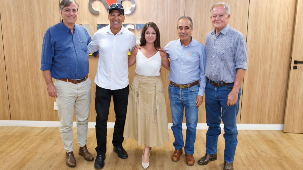 ABCZ recebe visita do criador Eduardo Penteado Cardoso e do triatleta Alessandro Medeiros