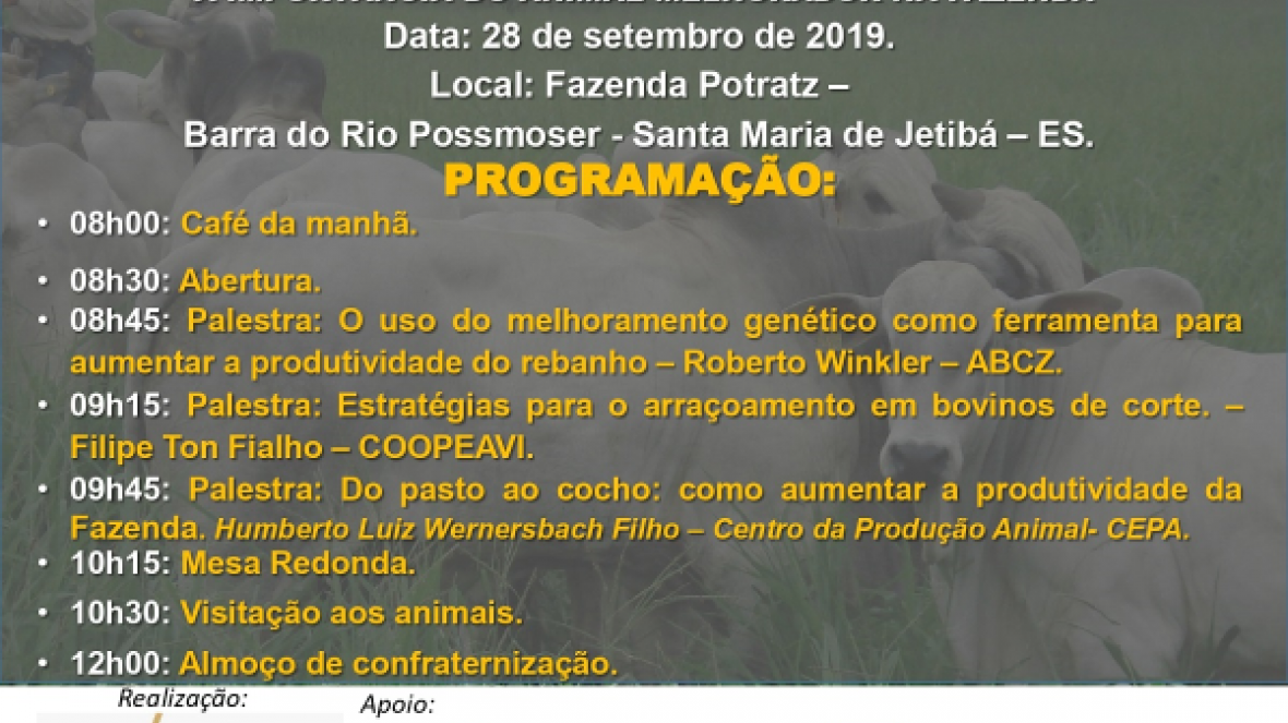 Nelore Potratz promove Dia de Campo no próximo sábado (28)