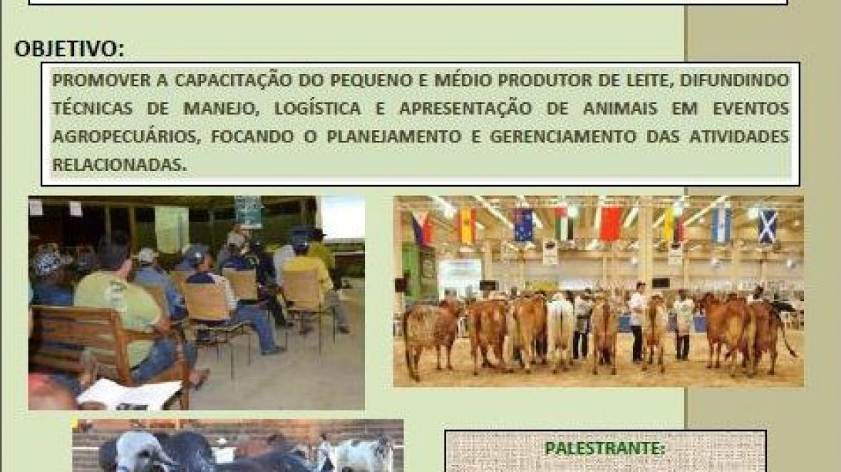 Sergipe terá curso de apresentação e logística de animais leiteiros