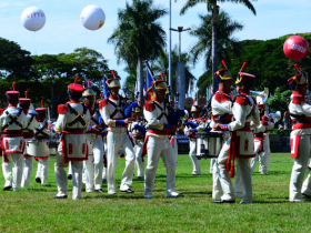 Banda marcial do Batalhão da Guarda Presidencial enfeita manhã do último domingo da 85ª ExpoZebu