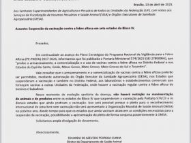 ABCZ apoia decisão do MAPA de permitir a movimentação de animais entre estados que suspenderam ou ainda praticam a vacinação contra aftosa