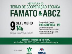 ABCZ e Famato firmam cooperação técnica do Pró-Genética