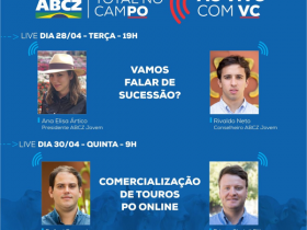 Sucessão familiar e venda online de touros PO são temas de novas lives da ABCZ