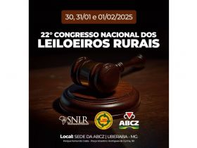 Começa amanhã (30) o 22º Congresso Nacional dos Leiloeiros Rurais na ABCZ, em Uberaba (MG)