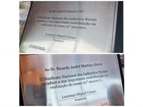 ABCZ recebe homenagens durante 21º Encontro Nacional de Leiloeiros Rurais