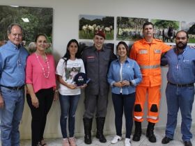 ABCZ recebe a visita do Comandante do Corpo de Bombeiros de Uberaba