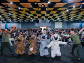 Aprendizado e diversão: De Olho no Material Escolar promove teatro educativo na 18ª ExpoGenética