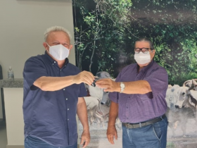 Rivaldo Jr. recebe presidente da ABCI e entrega nova sede da promocional no PFC