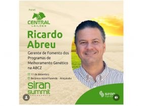 ABCZ participará do Siran Summit Agronegócio, nesta quarta, em Araçatuba (SP)
