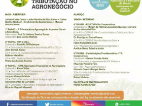 Seminário vai discutir Tributação do Agronegócio em outubro
