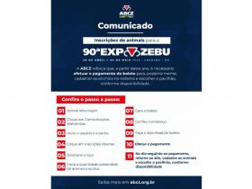 90ª ExpoZebu: mais de 1450 animais inscritos apenas no primeiro dia