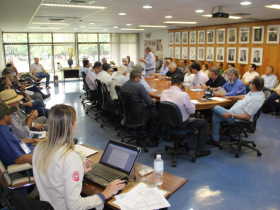 Diretoria da ABCZ e membros do Conselho Consultivo se reúnem durante a ExpoZebu