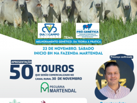 ?15º Encontro Técnico Pecuária Martendal? será realizado no próximo sábado (23)