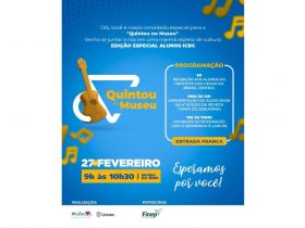 Quintou no Museu: segunda edição de 2025 acontecerá nesta quinta-feira (27)