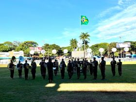 Apresentação da Banda de Música do Batalhão da Guarda Presidencial encerrou programação da 90ª ExpoZebu neste domingo (4)